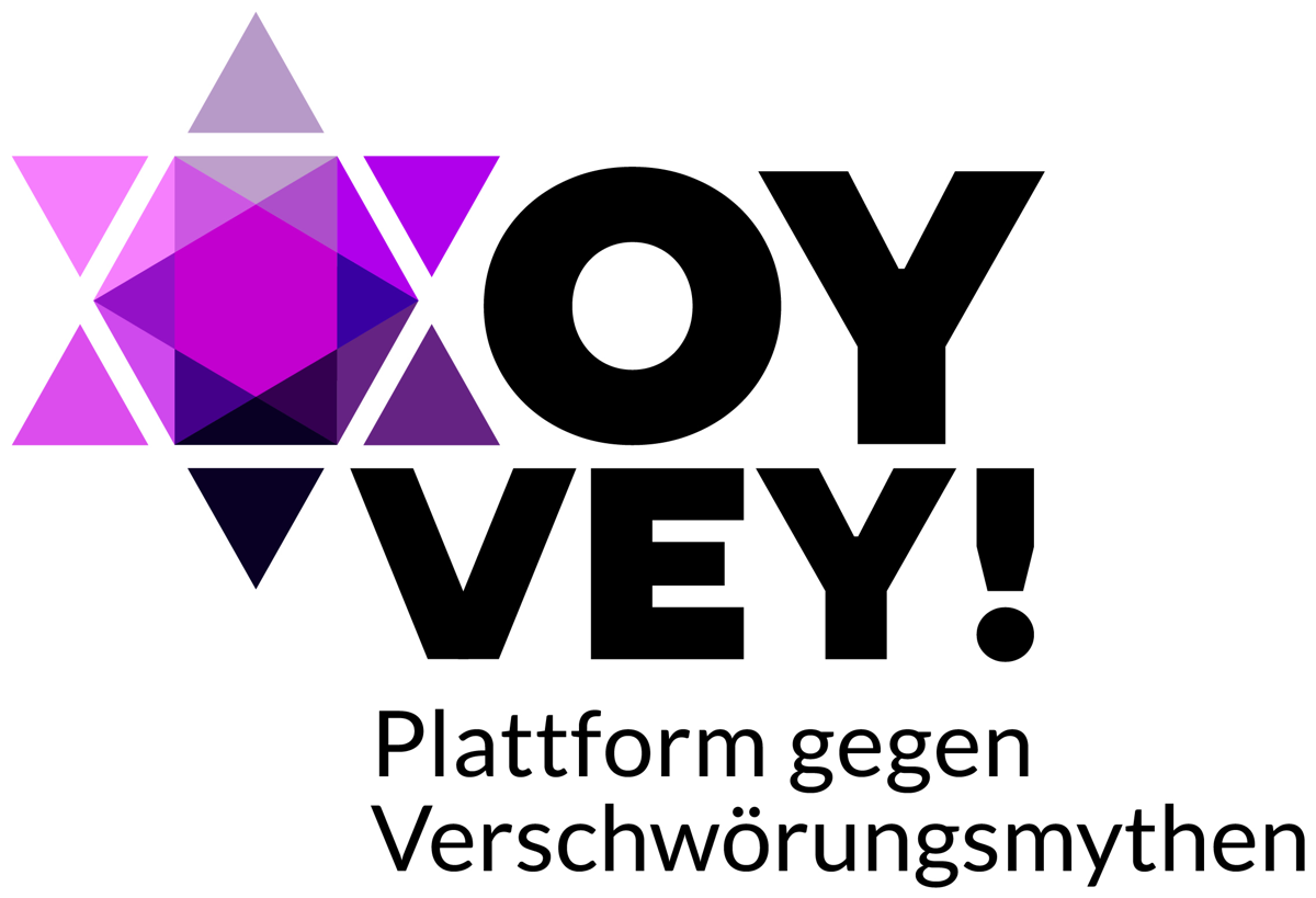OY VEY! Plattform gegen Verschwörungsmythen – Logo